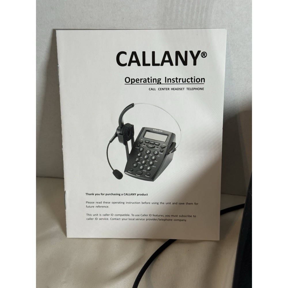 Call Center Telephone Headset Caller-ID Over The Ear With Mic (HT500)/Callany - Picture 3 of 16